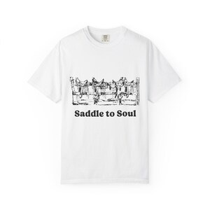 Saddle to Soul Saddles Tee | Western Vintage Style Tee, Cowboy Graphic Shirt, Rodeos Top, Western Aesthetic, Vintage Western