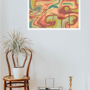 Mushroom Art Digital Download Print
