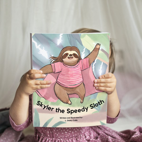 Skyler the Speedy Sloth, Children's Book, Children's Book with Alliteration, Speech Practice for Kids, Books with Lessons for Kids, Sloth