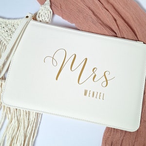 Personalisierte Brauttasche Clutch für die Braut Handtasche für Hochzeit Bild 4