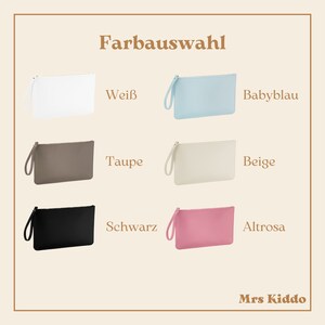 Personalisierte Brauttasche Clutch für die Braut Handtasche für Hochzeit Bild 3