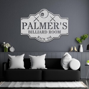Panneau de salle de billard, panneau de table de billard, panneau de salle de billard, panneau de table de billard personnalisé, panneau de salle de billard personnalisé, cadeau joueur de billard, cadeau mancave image 5