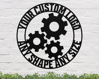 Custom Logo Sign | Logo Metal Sign | Custom Metal Logo Sign | Create Your Own Metal Sign