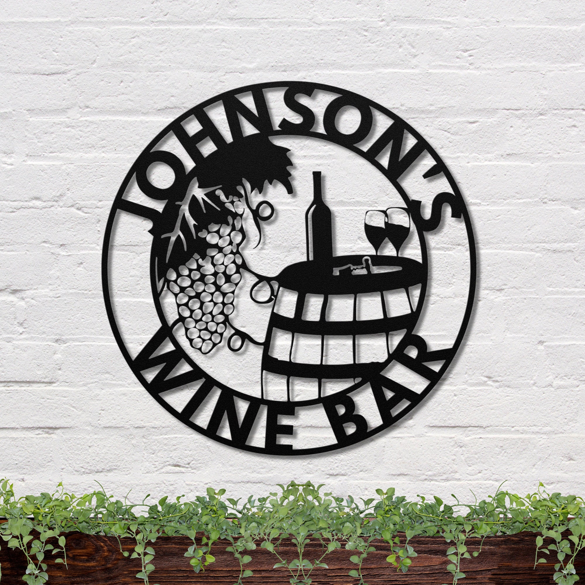 Wine Bar Sign, Personalized Bar Sign, Wine Decor, Mother's Day Gift, Wine Gifts, Wine Sign, Wine Bar Metal Wall Sign, Wine Glass Home Decor