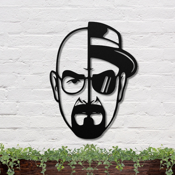 Walter White heisenberg, Breaking Bad Sign, Breaking Bad Wall Art, Walter White Metal Sign, Walter White Wall Art, Breaking Bad