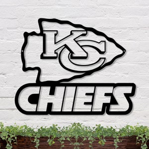 Kansas City Chiefs, Kansas City Chief Sign, Chiefs Sign, Kansas City Chiefs gift, Kansas City Chiefs Metal Wall Art, Kansas City Chiefs fans