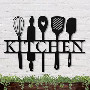 Kitchen Sign, Custom Metal Sign, Kitchen Decor, Metal Kitchen Sign, Custom Kitchen Sign Wall Decor, Kitchen Wall Art, Nana Mothers Day Gift