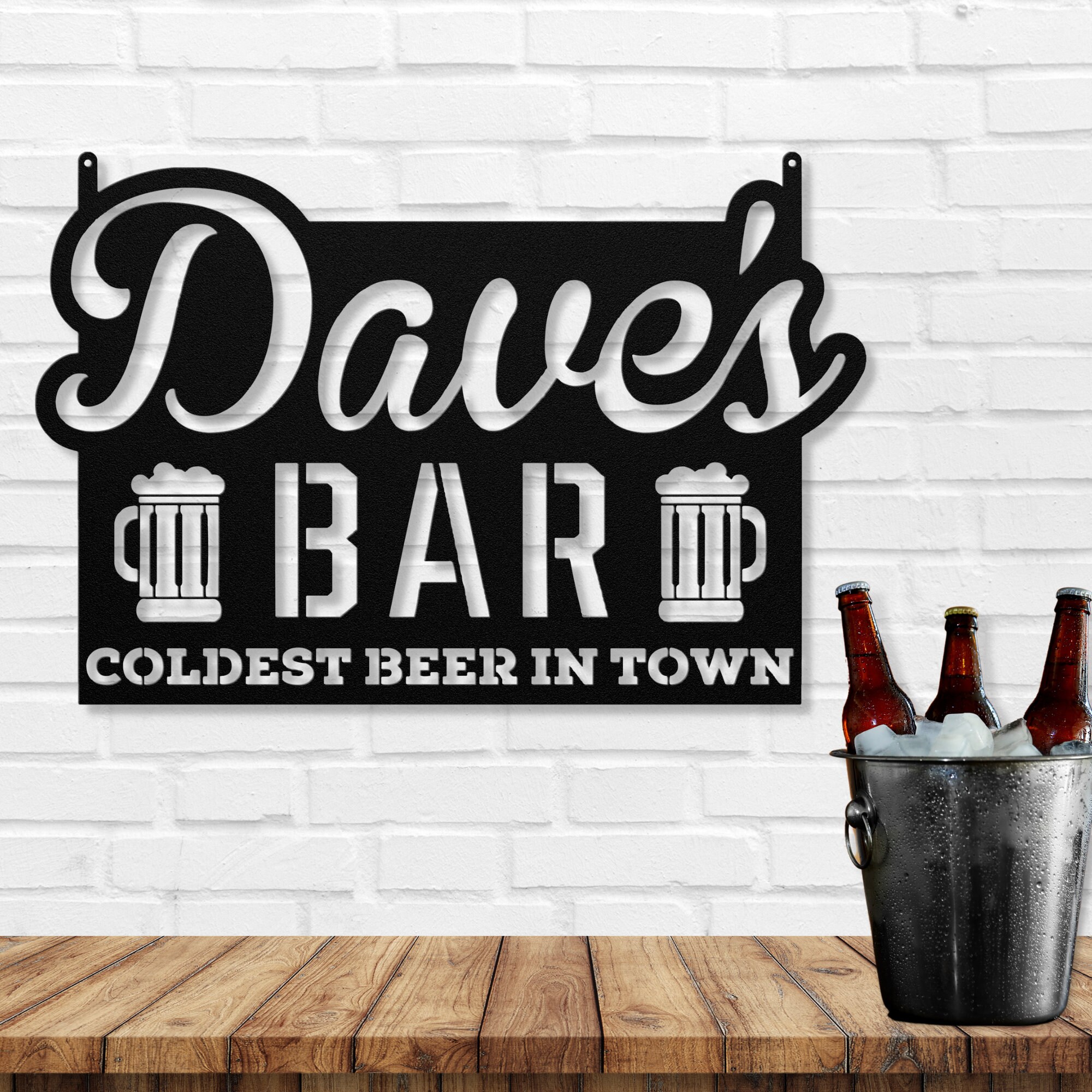 Custom Bar Sign, Personalized Home Bar Sign, Gift for Him, Bar Decor ...
