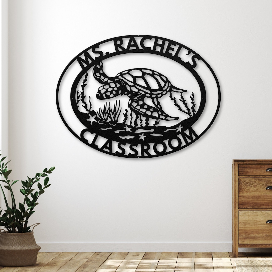 Personalized Classroom Sign, Custom Teacher Sign, Classroom Decor, Sea ...