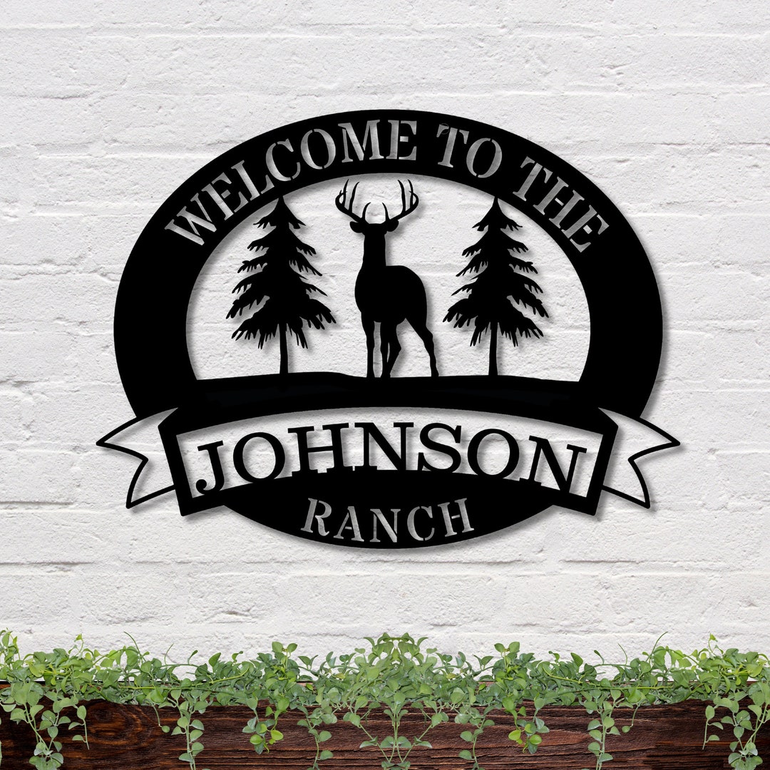 Personalized Deer Sign, Deer Camp Sign, Deer Ranch Sign, Customm Texas ...