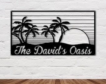 Outdoor Oasis Sign | Personalized Oasis Sign | Custom Pool Sign | Outdoor Pool Sign | Pool Area Sign | Oasis Sign | Outdoor Oasis Sign