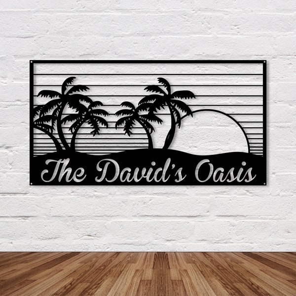Outdoor Oasis Sign | Personalized Oasis Sign | Custom Pool Sign | Outdoor Pool Sign | Pool Area Sign | Oasis Sign | Outdoor Oasis Sign