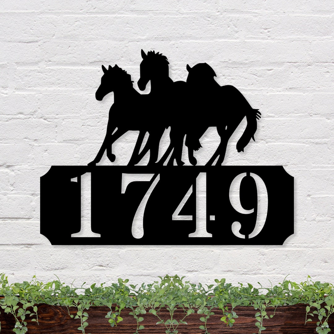 Horse Address Sign, Custom Horse Sign, Horse Sign, Personalized Horse