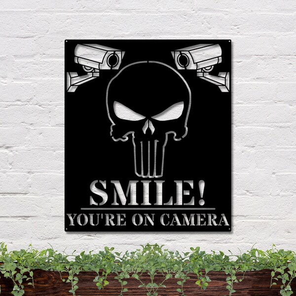 Metal Signs Smile Your On Camera Etsy Metal Signs Smile Your On Camera Etsy