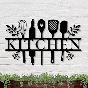 Kitchen Sign, Custom Metal Sign, Kitchen Decor, Metal Kitchen Sign, Custom Kitchen Sign Wall Decor, Kitchen Wall Art, Nana Mothers Day Gift