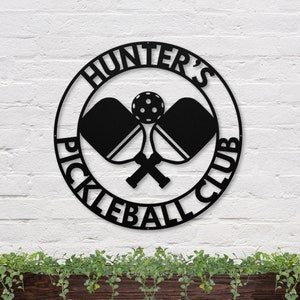 Personalized Pickleball Sign | Pickleball Court Metal Sign | Pickleball Club Sign | Pickleball Court Sign | Pickleball Paddles