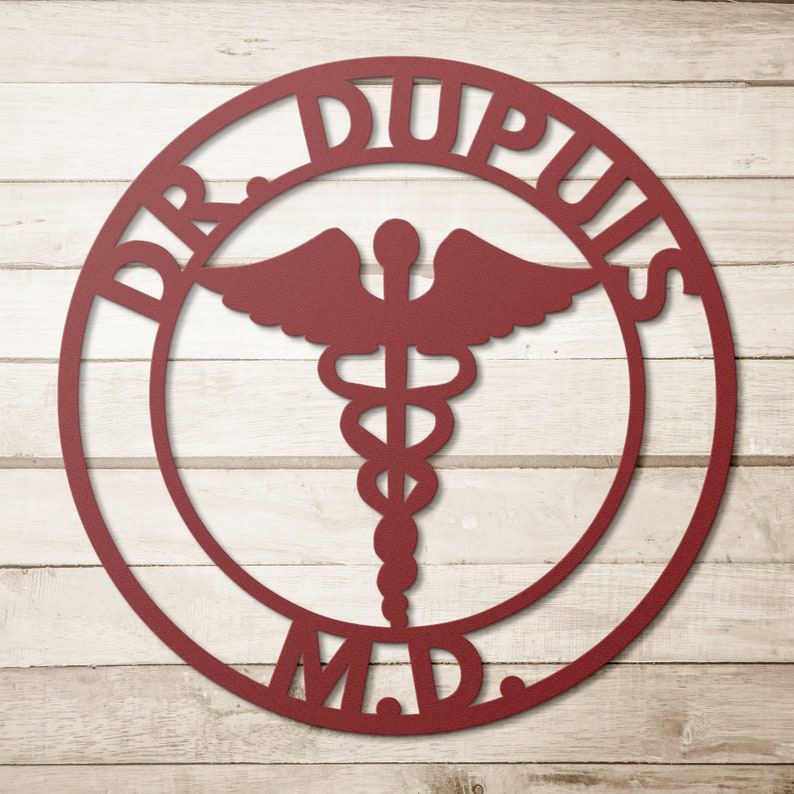 Personalized Metal Doctor Sign, Metal Health Care Sign, Custom Metal ...