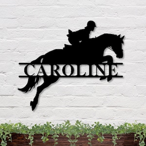 Personalized Equestrian Sign, Equestrian Horse Sign, Custom Horse Sign, Girl Horse Sign, Horse Lover Sign, Horse Decor, Equestrian Sign