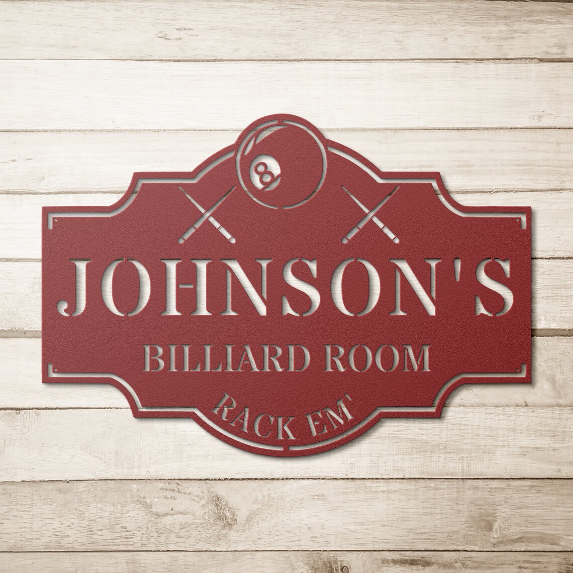 Pool Room Sign Pool Table Sign Billiard Room Sign Custom Etsy