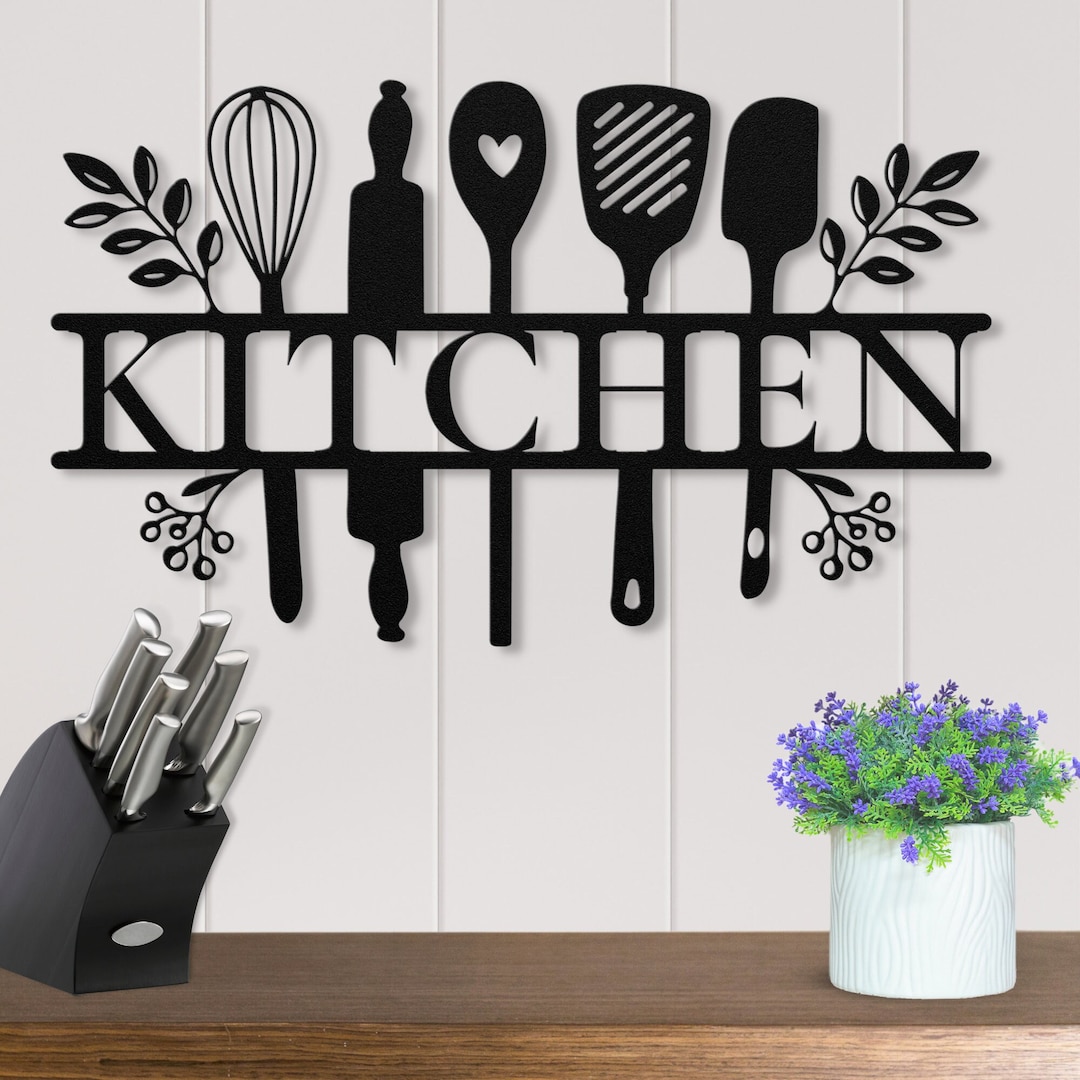 Kitchen Sign, Custom Metal Sign, Kitchen Decor, Metal Kitchen Sign, Custom Kitchen Sign Wall