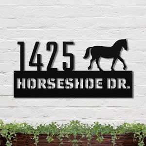 Personalized Horse Address Sign, Horse Address Sign, Custom Horse Address Sign, Personalized Horse Sign, Texas Ranch Address Sign,