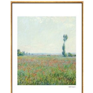 Living room decoration painting European style Monet oil painting Nordic paintings Modern dining room entrance wall painting