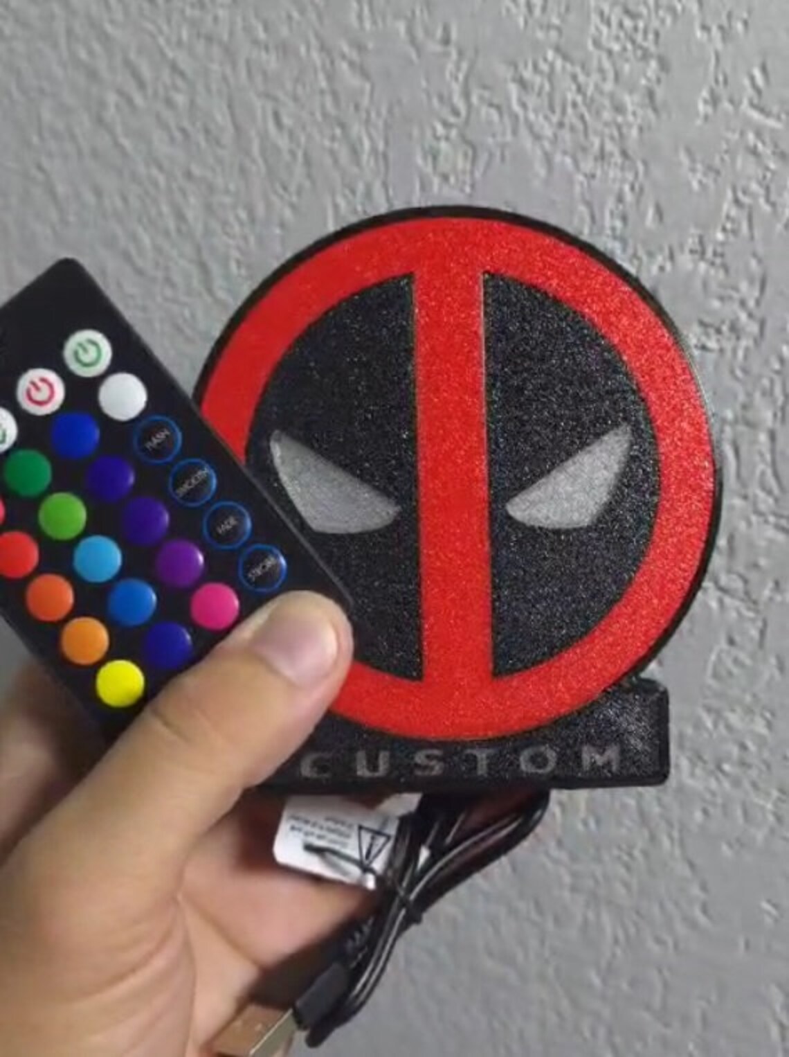 Deadpool Light Box Customizable With Remote Control Multicolor - Etsy