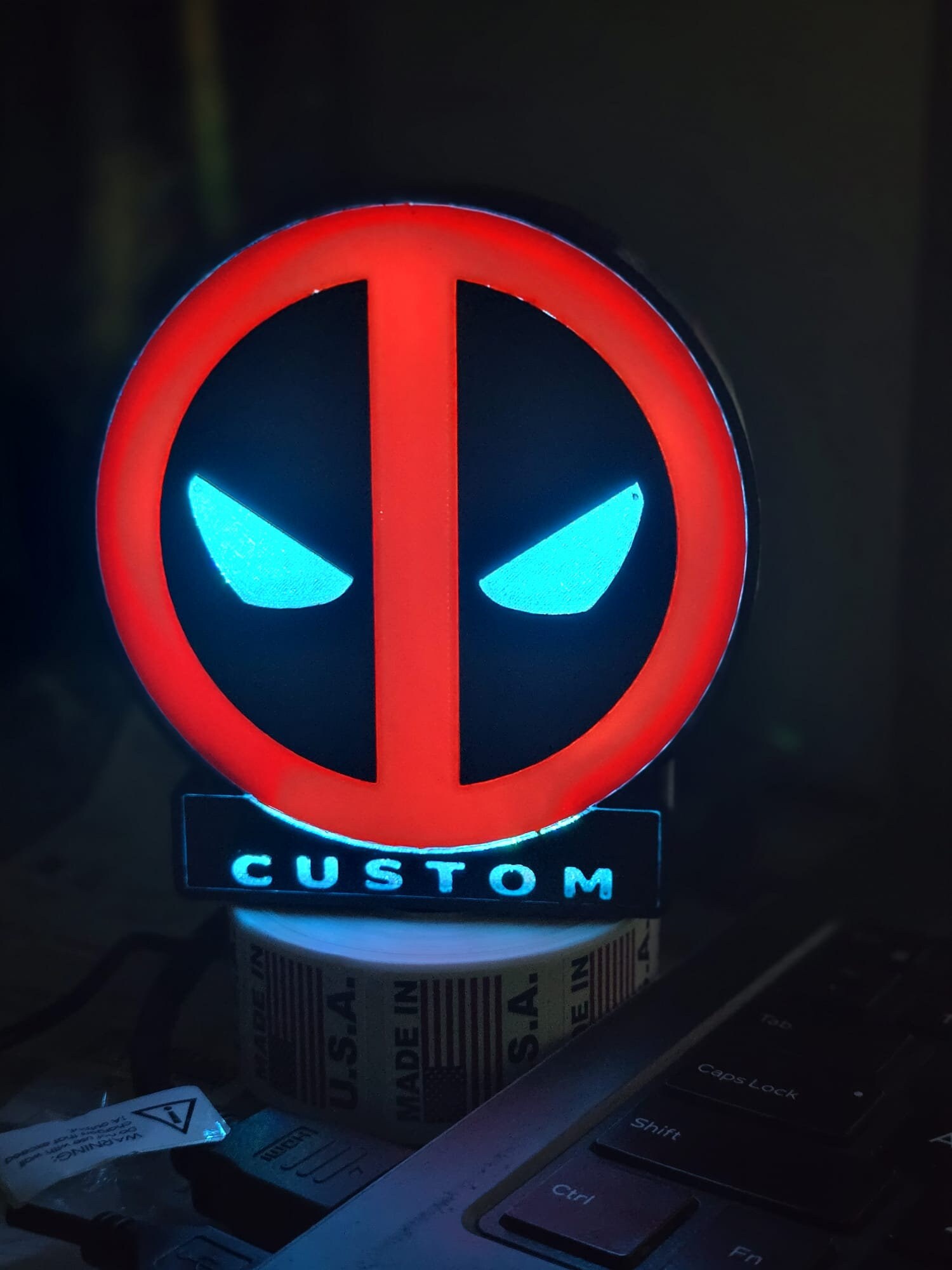 Deadpool Light Box Customizable With Remote Control Multicolor - Etsy
