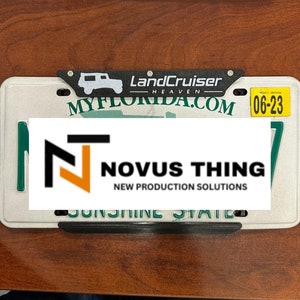 Custom License Plate Frame 3D Printed. Add your logo