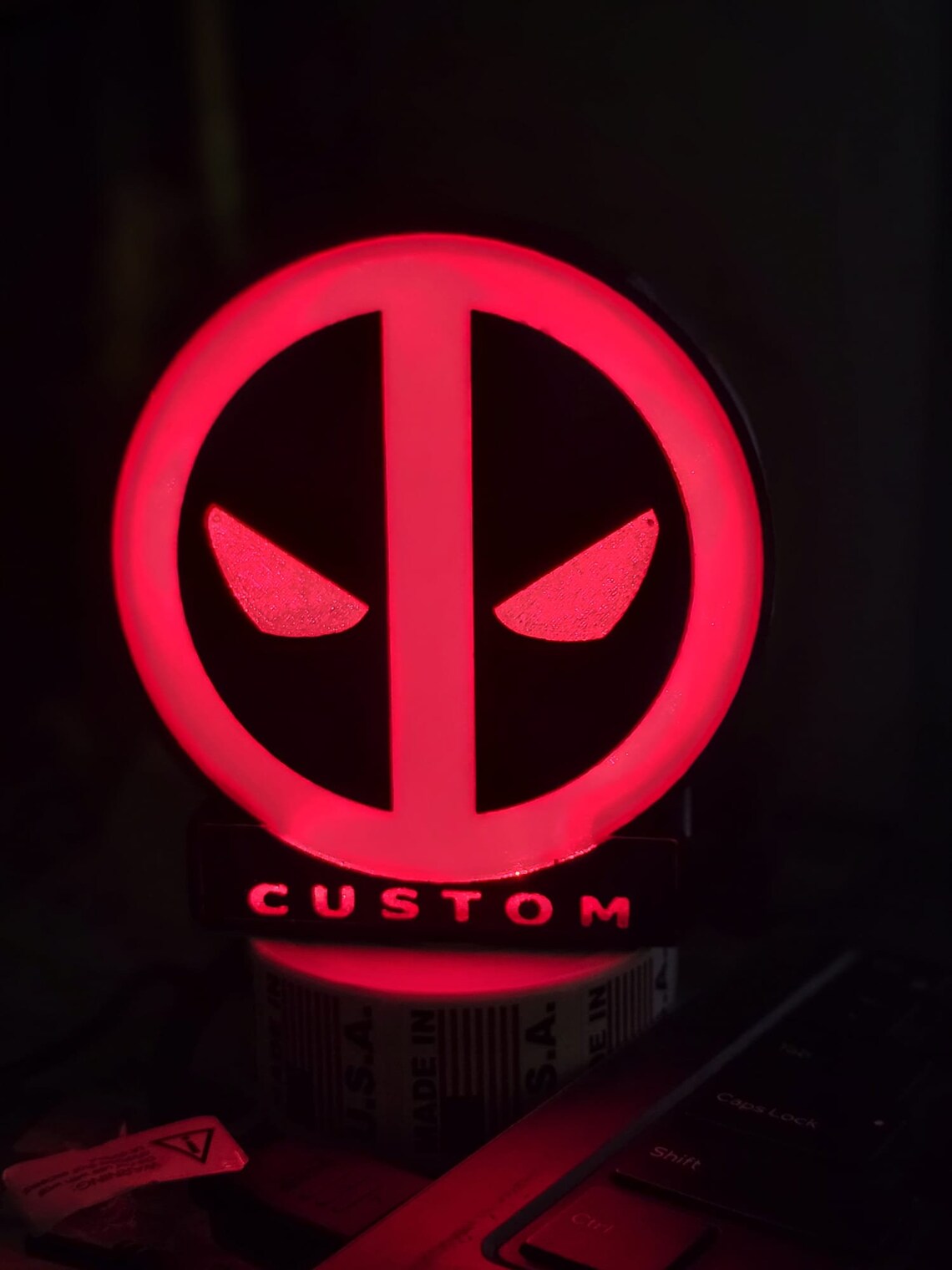 Deadpool Light Box Customizable With Remote Control Multicolor - Etsy