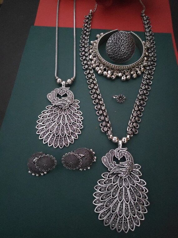 Peacock jewellery set outlet