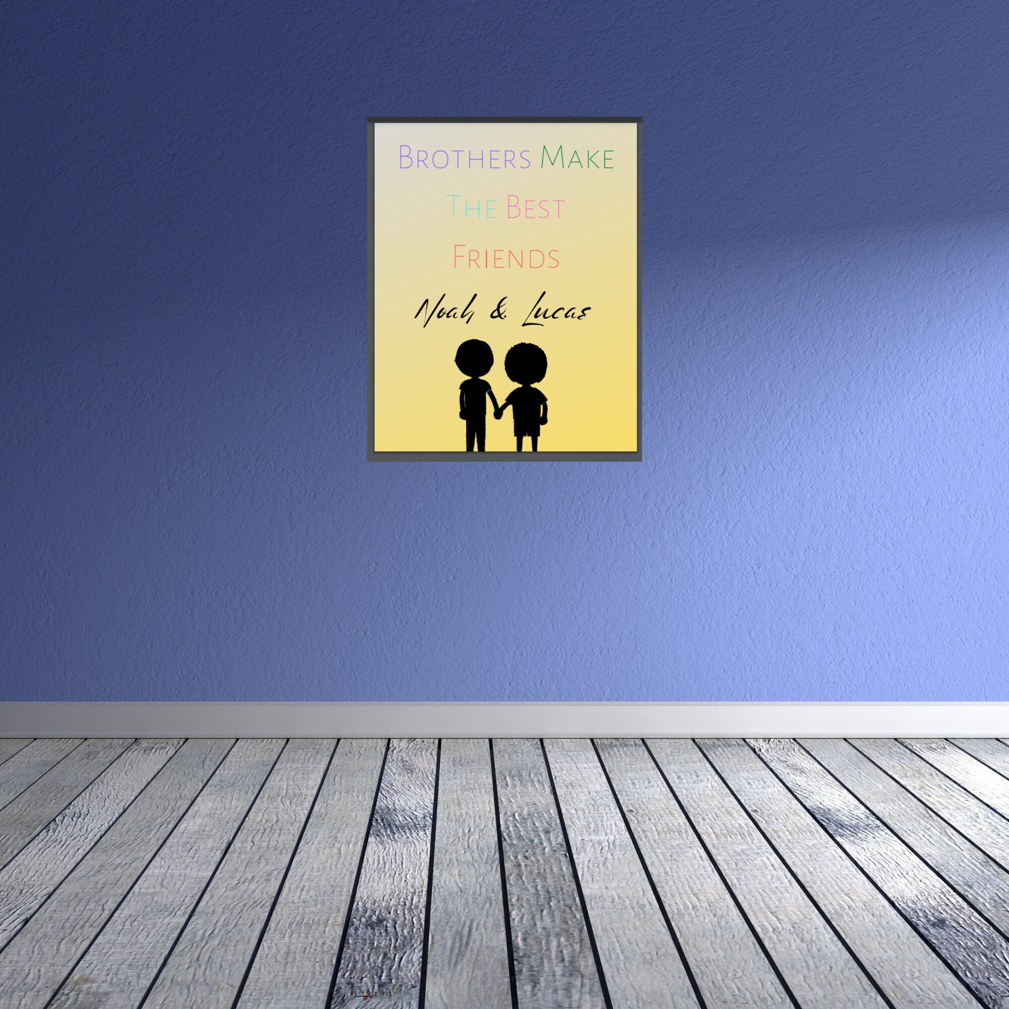Digital Download Brothers Make the Best Friends Poster, Personalized ...