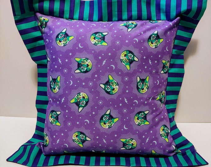 Cosmic Cat Print Pillow