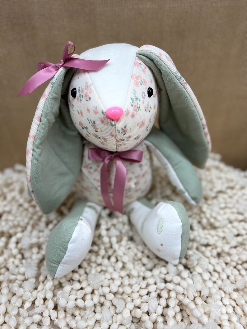 PDF Brooklyn Bunny Memory Bear Sewing Pattern, Beginner Memory Bunny ...