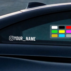 2x Personalized Instagram Stickers - different colors