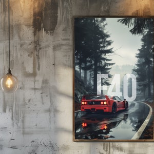 1x F40 Poster - DIN A4+ / Digital Download