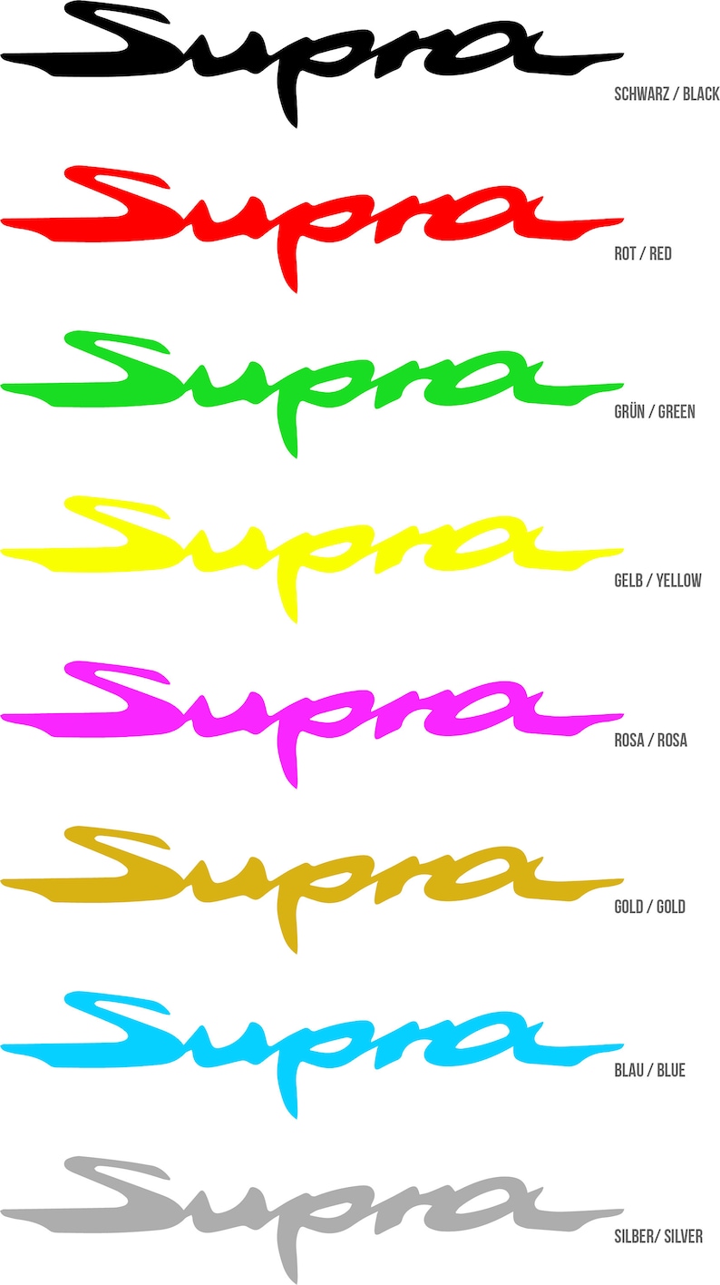 2x Toyota Supra MK5 Steering Wheel Stickers Different Colors Etsy