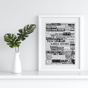 Horrible Histories Quotes Poster: CBBC Wall Art Print