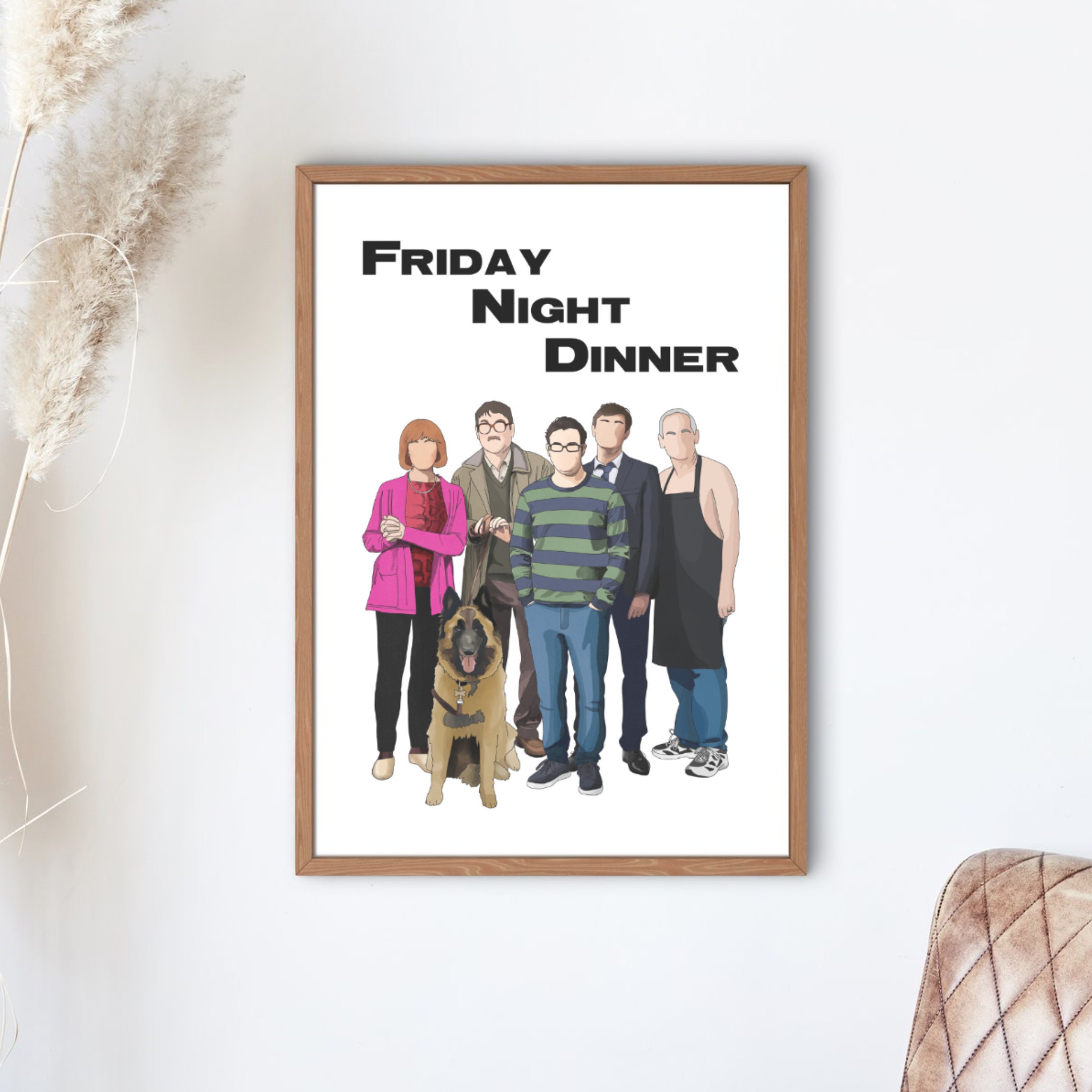 Friday Night Dinner Family Poster: Channel TV Show Print UK