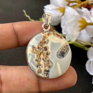 Genuine Maligano Jasper Pendant,925 Sterling Silver, HandMade Maligano Jasper Pendant, Gemstone  Pendant, Maligano Jewelry,Gifting