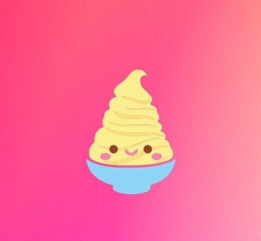 Whipped Ice Cream Machine Embroidery Design Etsy