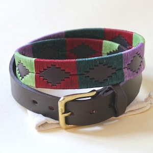Men’s Handmade Polo Belt – Argentine Leather, Gaucho Style, Hand-Stitched, Ethical Gift for Him