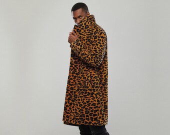 leopard print coat men