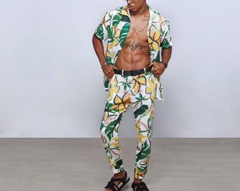 Floral Linen Pants,Linen Mens Clothing, Quality Soft Linen,Floral Patttern , Boho. Linen Pants,Floral Linen Pants for Men,Hawaiian Style
