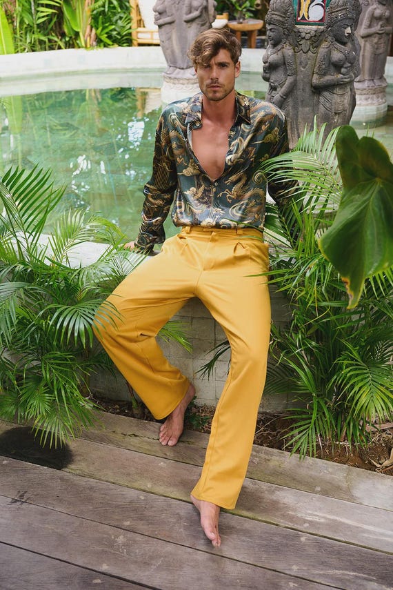 Elegant Black Wide Leg Pants | Retro 70s Flow | Relaxed Fit