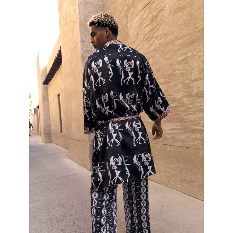 Silk Kimono Robe,Silk Robe For Men,fathers day gift,wrap kimono jacket,Hipster Festival,satin Rave Kaftan,Gifts Boyfriend Dad,Ethnic Kimono,Silk mens kimono robe ,Men's kimono,Valentinesday Gift, Luxury long satin bathrobe,africano kimono,ethnic
