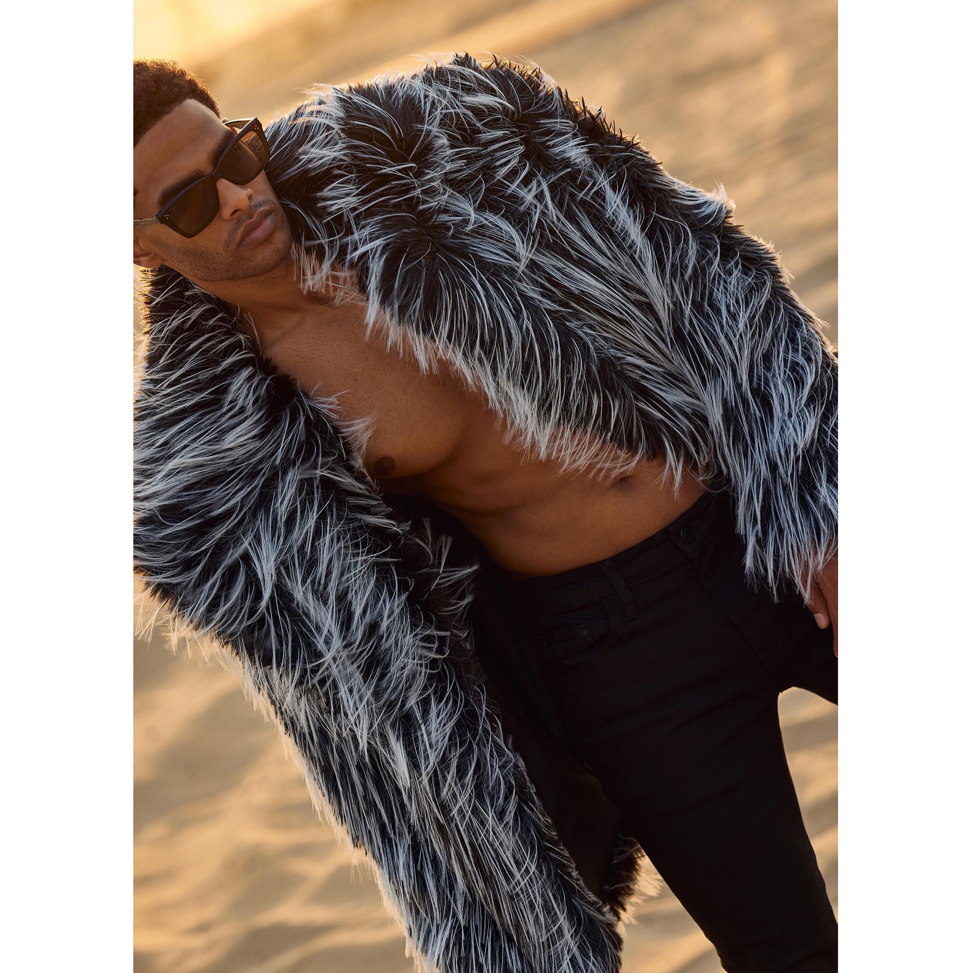 アリシアスタン Oversized Shaggy Jacket M