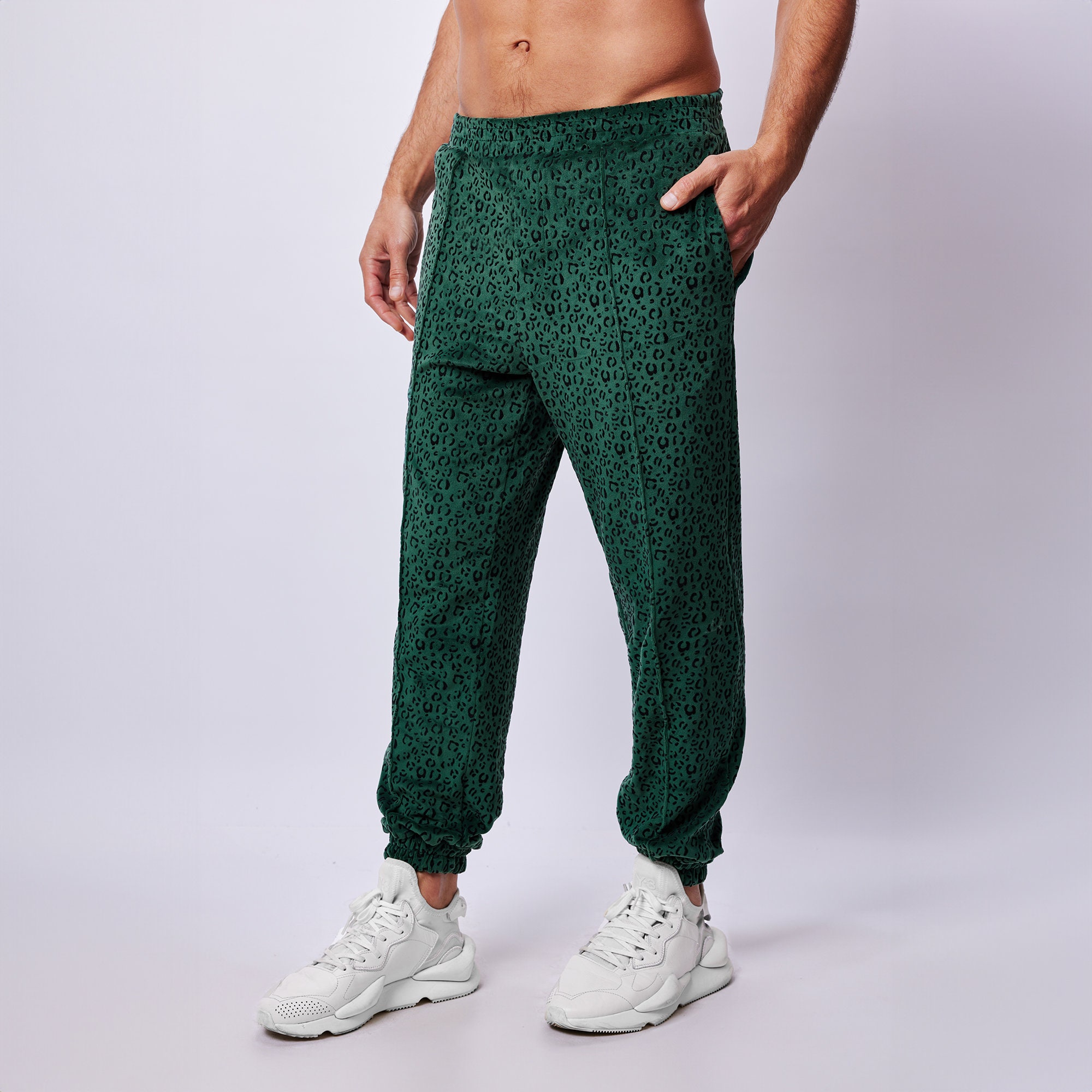 Mens leopard joggers hotsell