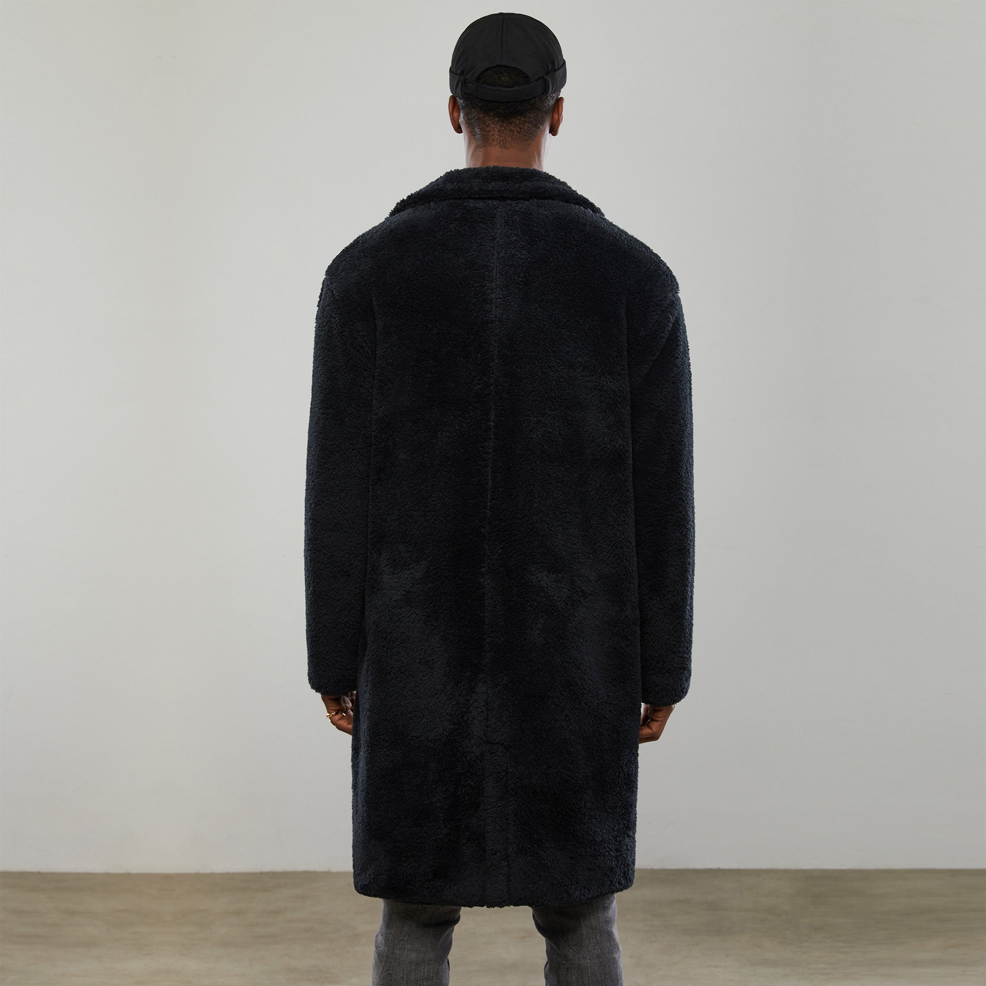 Black teddy jacket men new arrivals