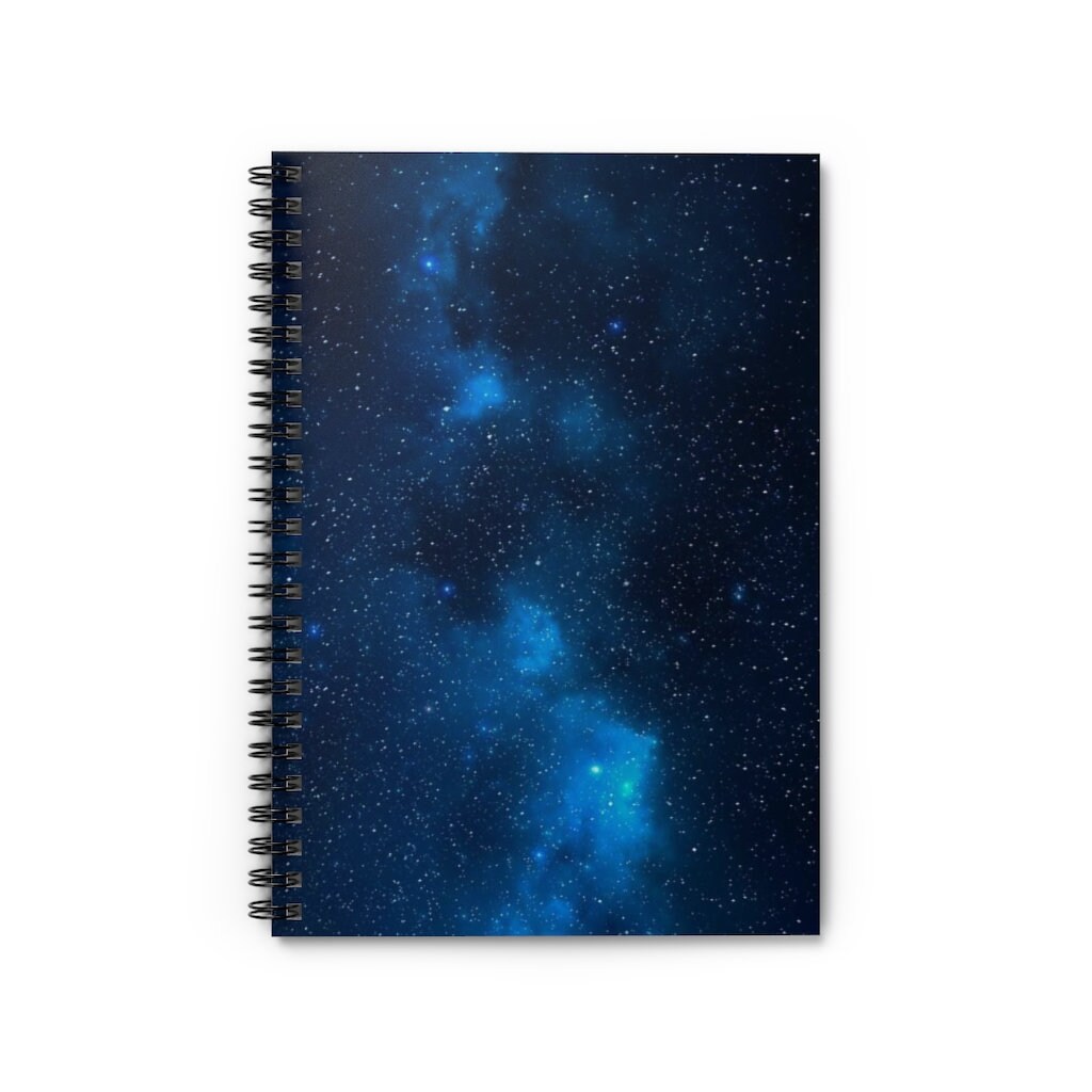 Blue Galaxy Spiral Notebook - Ruled Line, Space Themed Notebook, Galaxy Notebook, School Supplies, Notebook